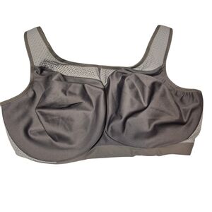 Women's Gray Intimate Bra Size 42H Glamorise SPORT
